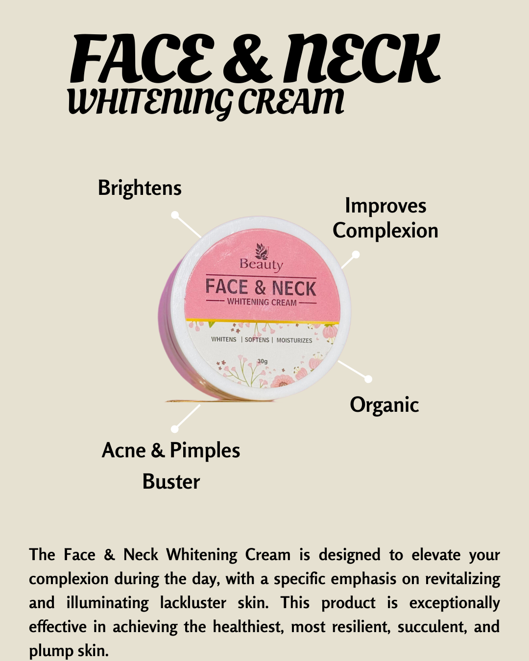 FACE & NECK WHITENING CREAM