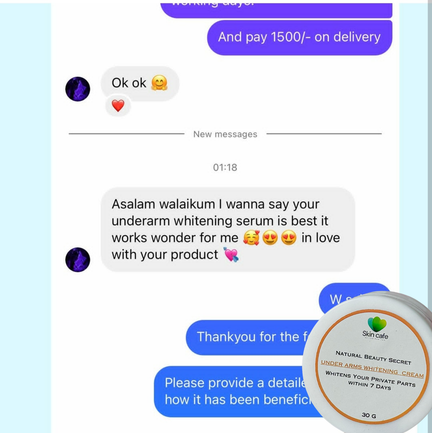 Under Arms Whitening Cream ( LIGHTEN UP)