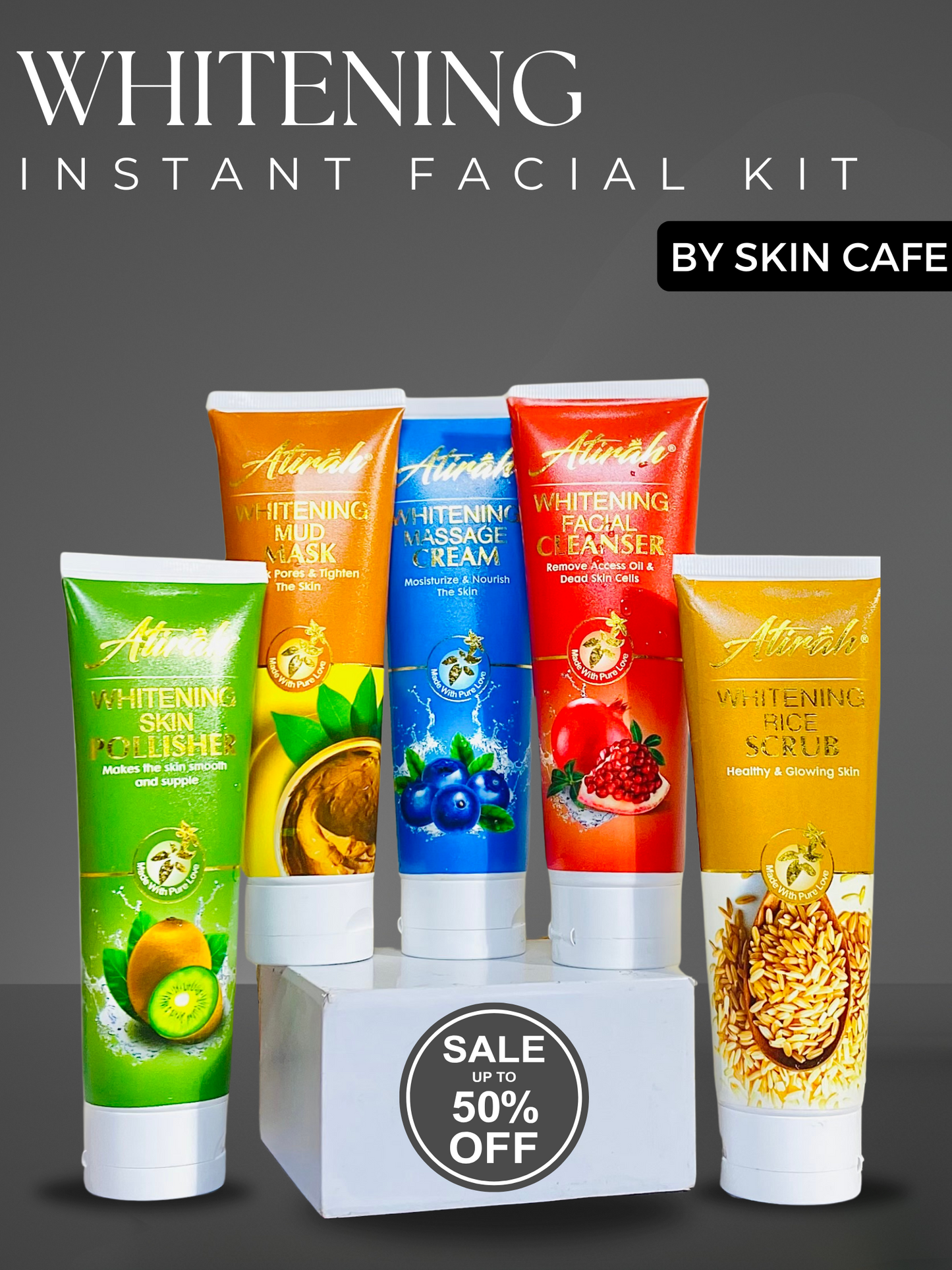 INSTANT WHITENING FACIAL KIT [ HYDRATING MINERALS ]