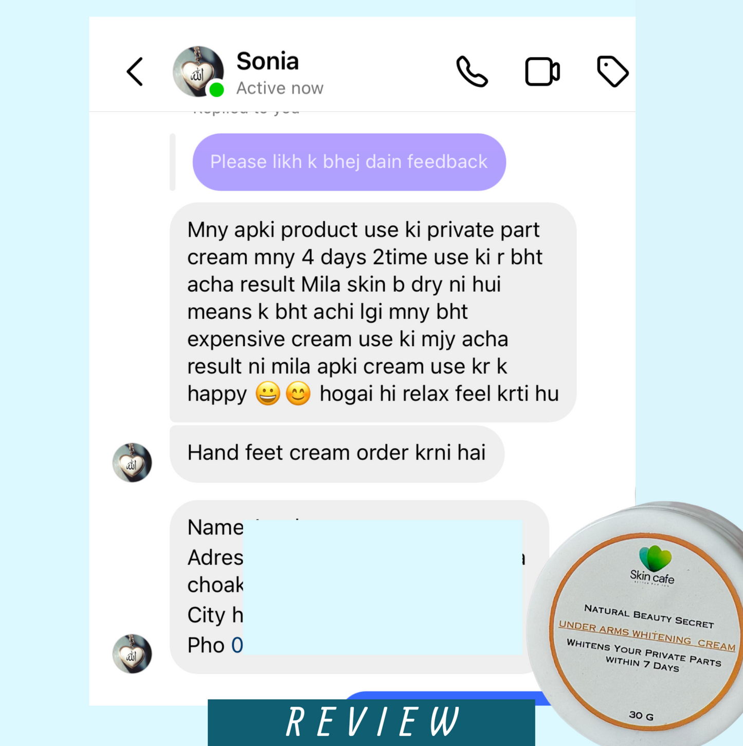 Under Arms Whitening Cream ( LIGHTEN UP)