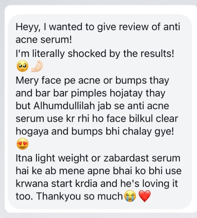 ANTI ACNE & GLOWING SERUM VITAMIN C + E