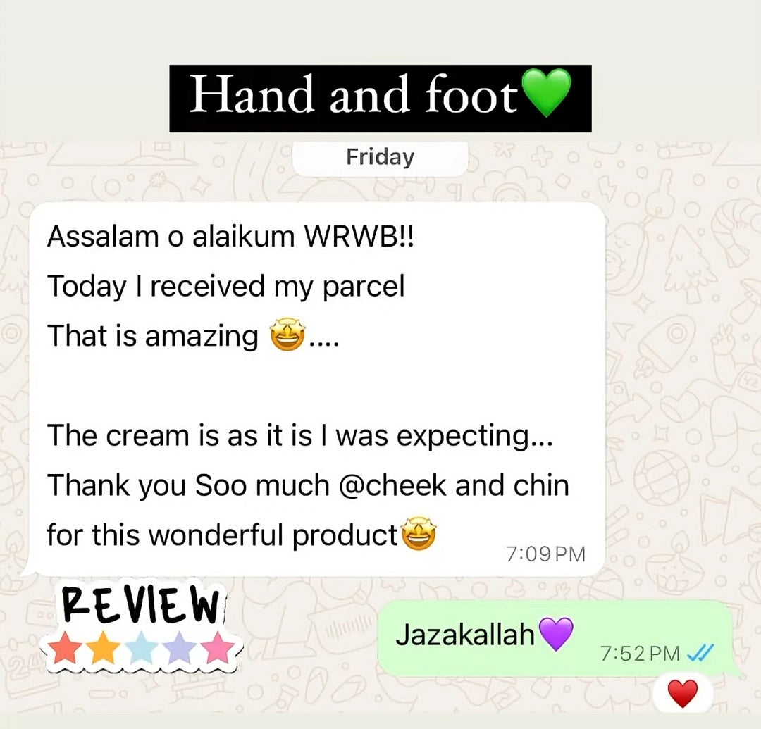 HAND FEET WHITENING CREAM (7 DAYS GURRANTTEE RESULTS )