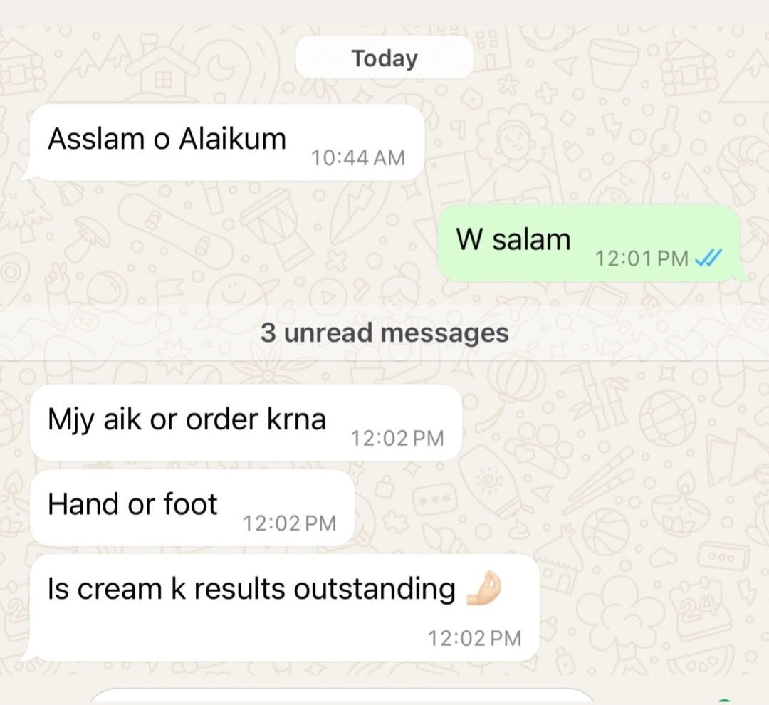 HAND FEET WHITENING CREAM (7 DAYS GURRANTTEE RESULTS )