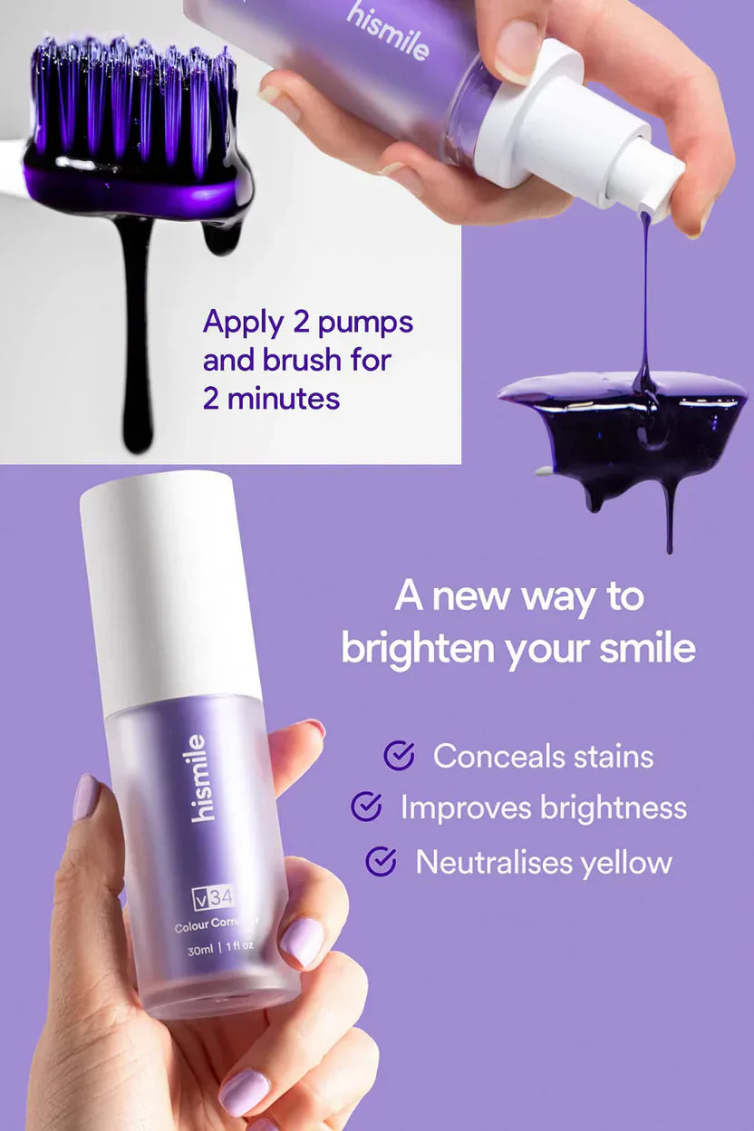 HiSmile V34™ – No More Yellow Stains, Just Bright Smiles